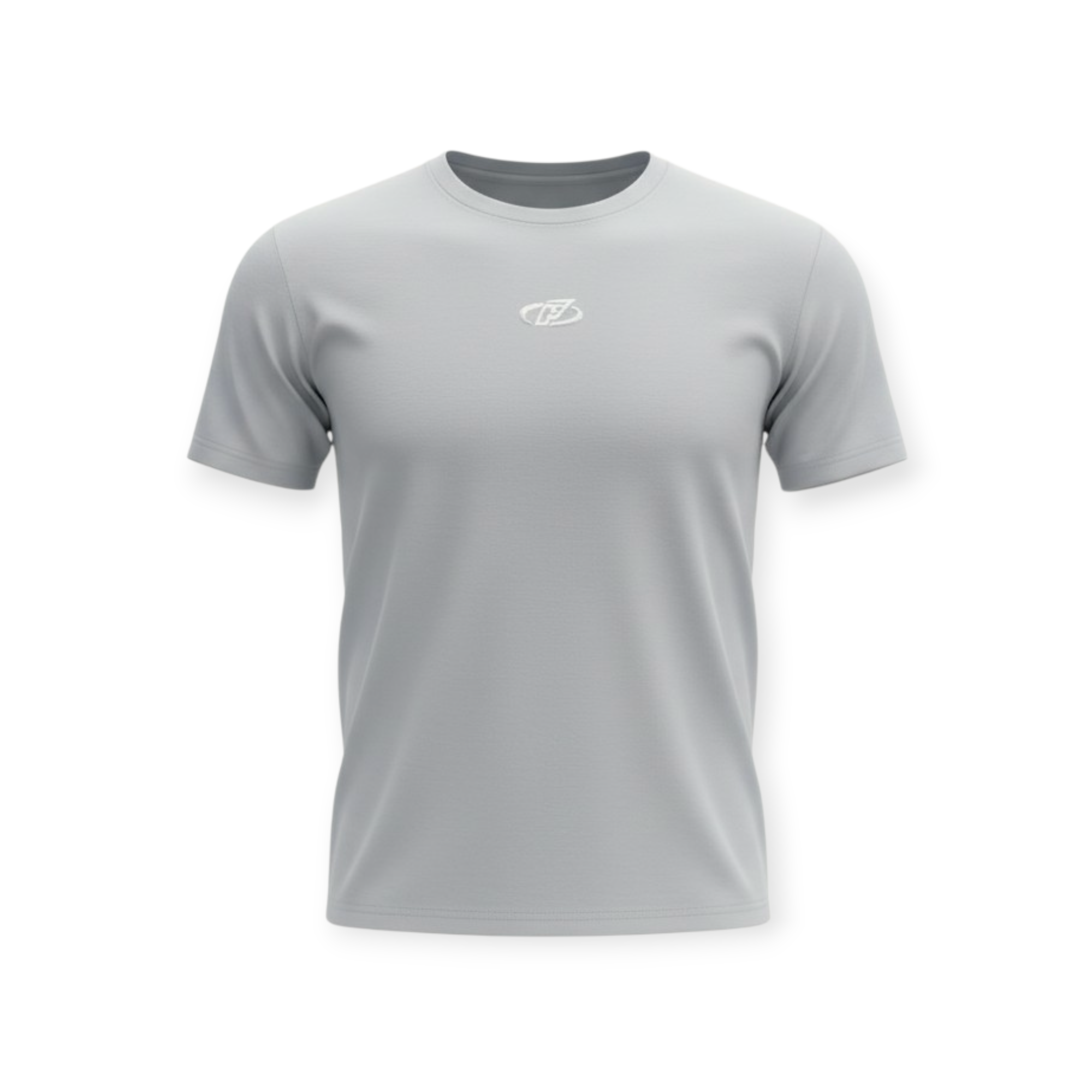 FAKE Essential Light Gray Fitted Tee